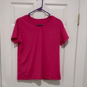 Adidas Women's Bright Pink Short Sleeve Tee